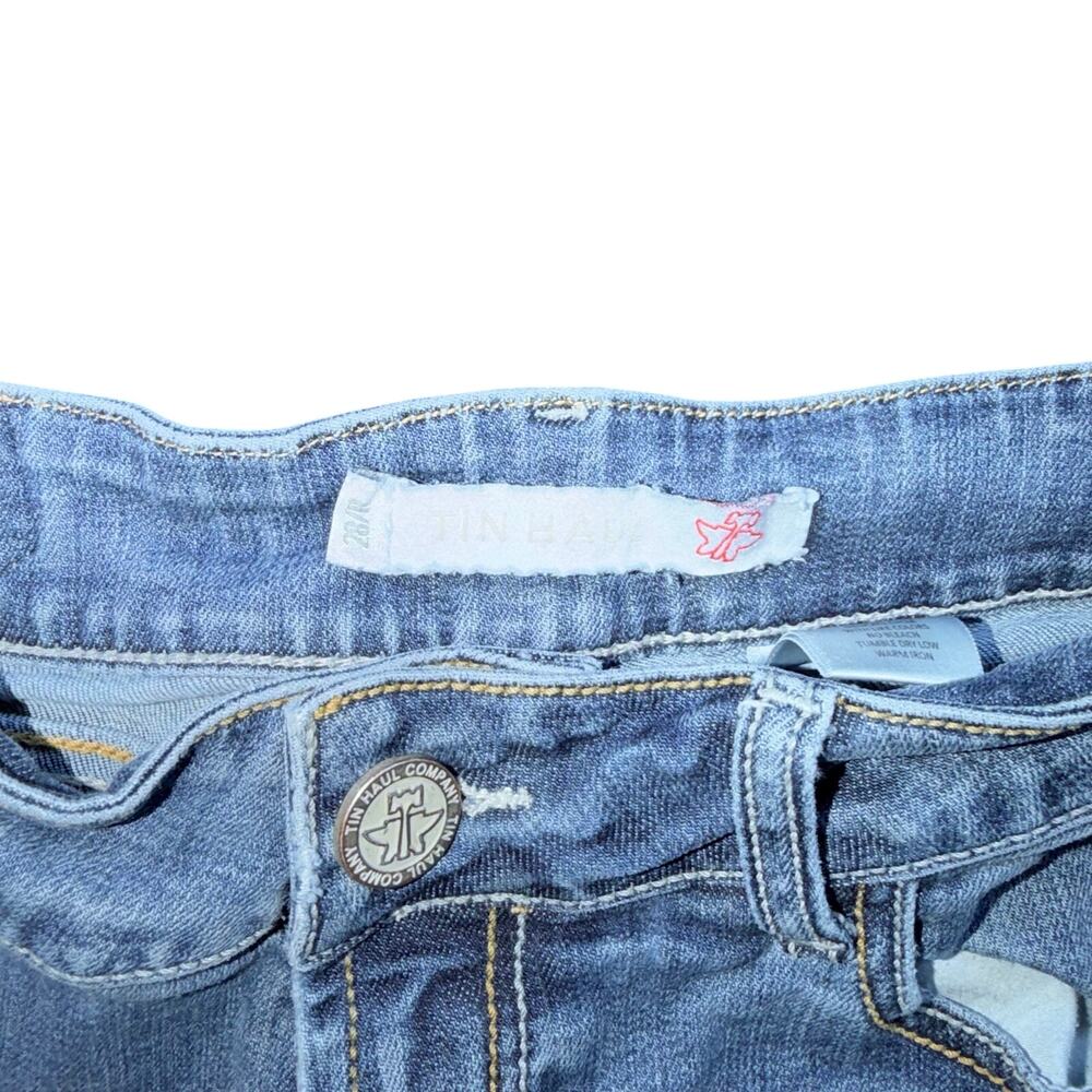 Tin Haul Company Western Trouser Flare Jeans 100% Cotton Denim Wide Leg 28/R y2k - Picture 3 of 9